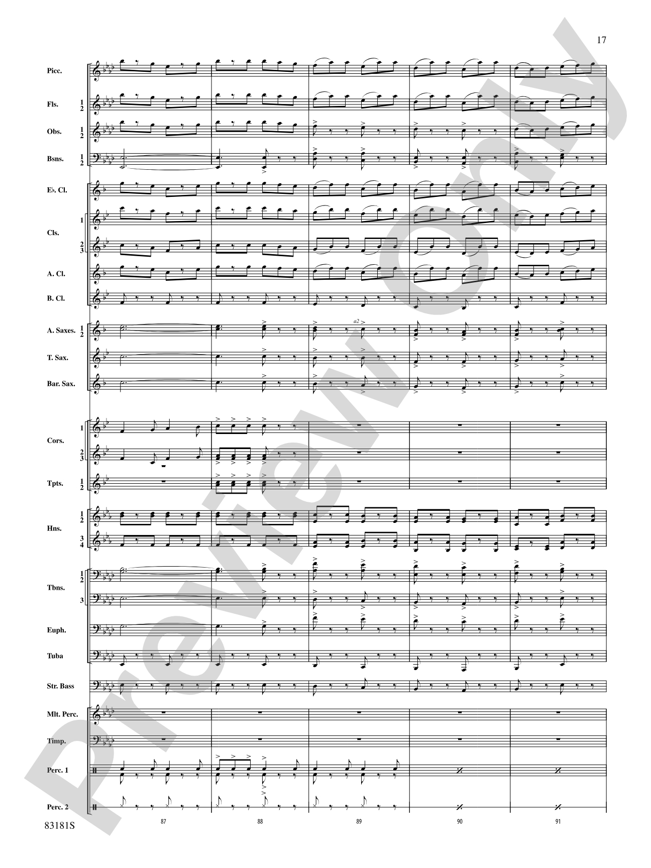 The Irish Washerwoman (from the Irish Suite): Concert Band Conductor Score & Parts