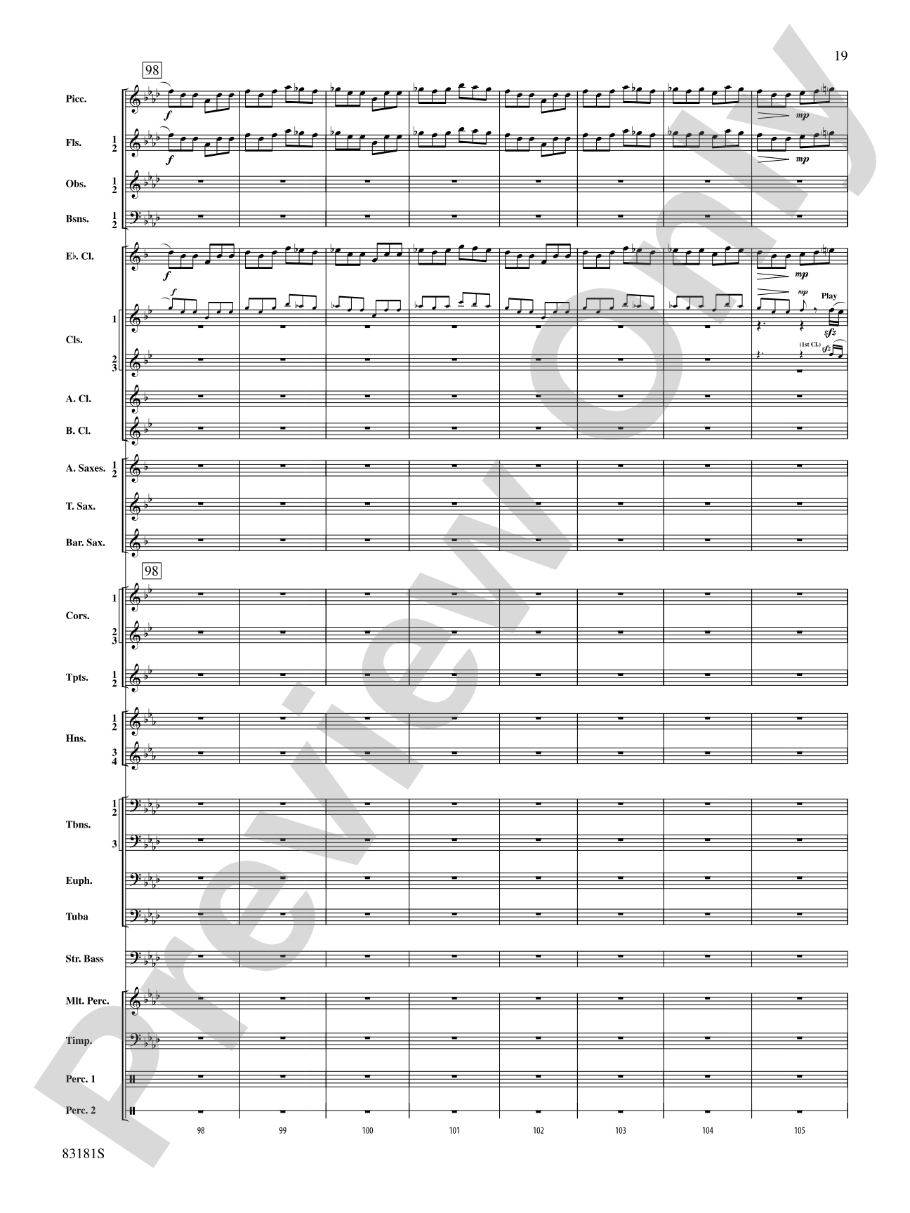 The Irish Washerwoman (from the Irish Suite): Concert Band Conductor Score & Parts