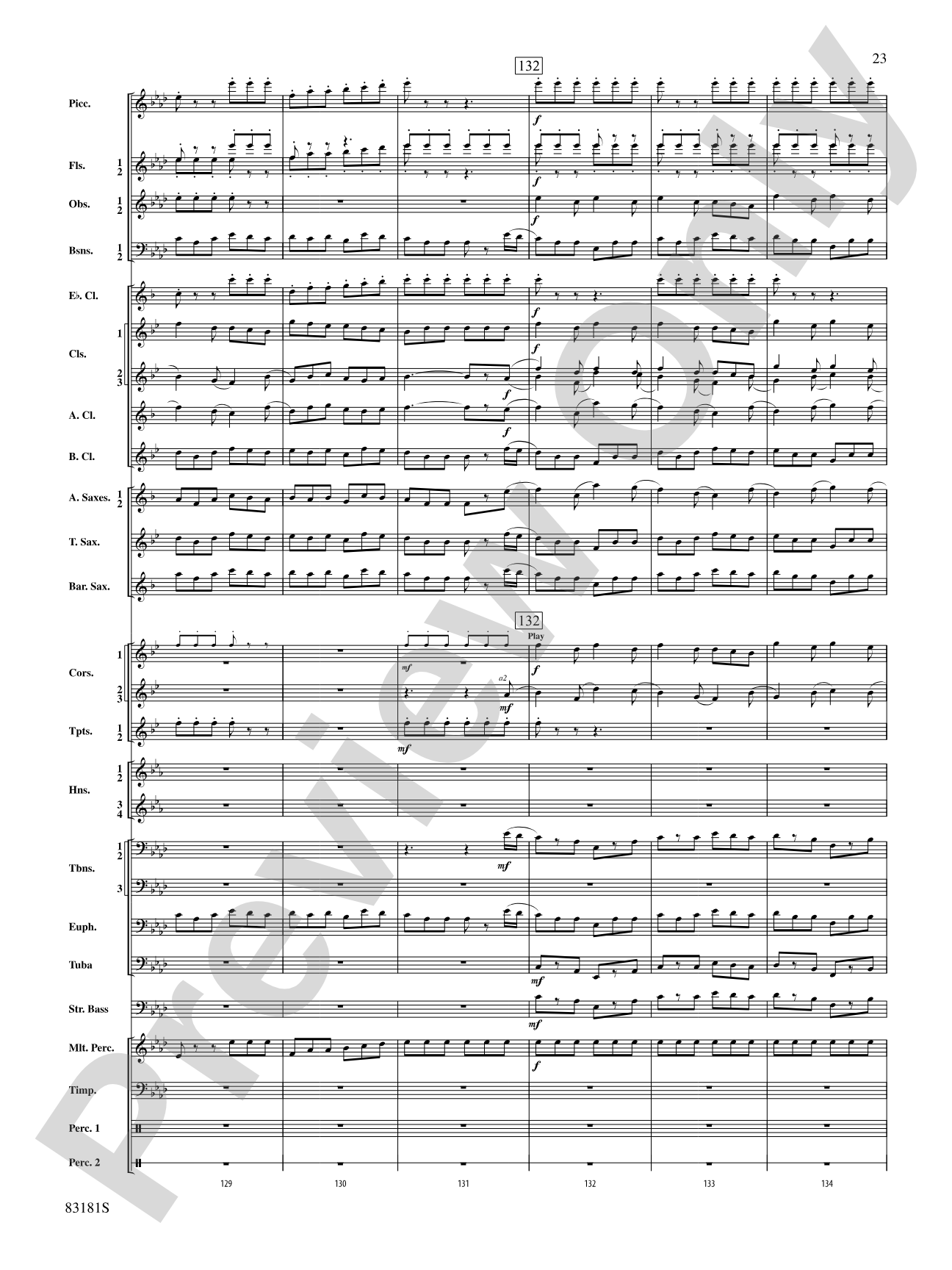 The Irish Washerwoman (from the Irish Suite): Concert Band Conductor Score & Parts