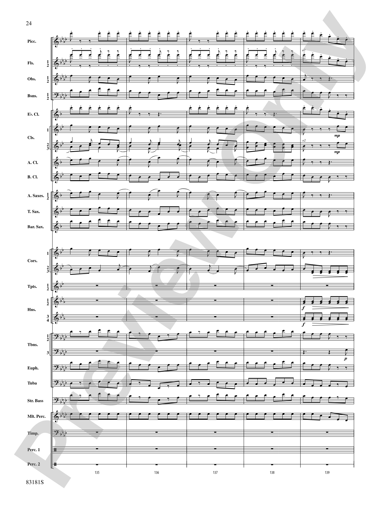 The Irish Washerwoman (from the Irish Suite): Concert Band Conductor Score & Parts