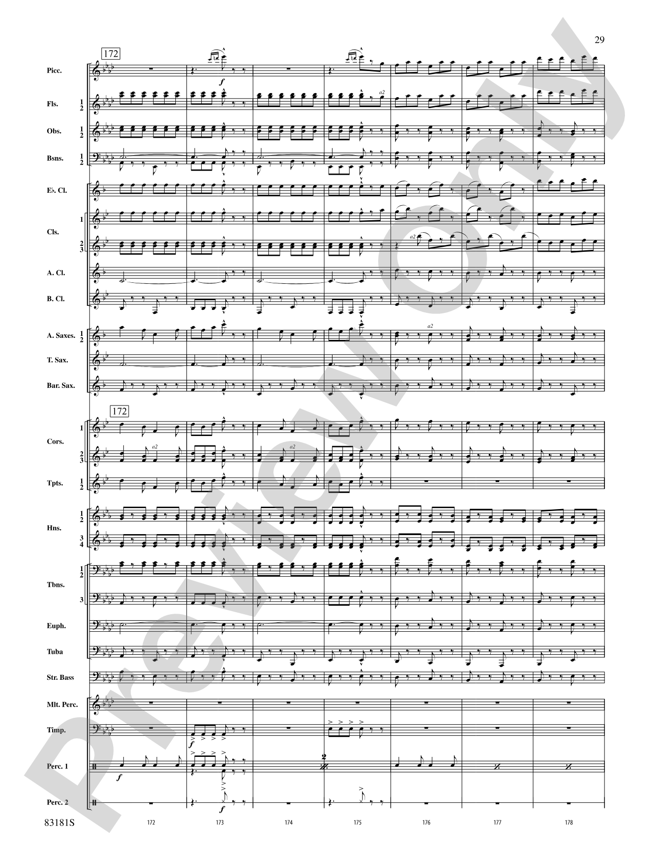 The Irish Washerwoman (from the Irish Suite): Concert Band Conductor Score & Parts