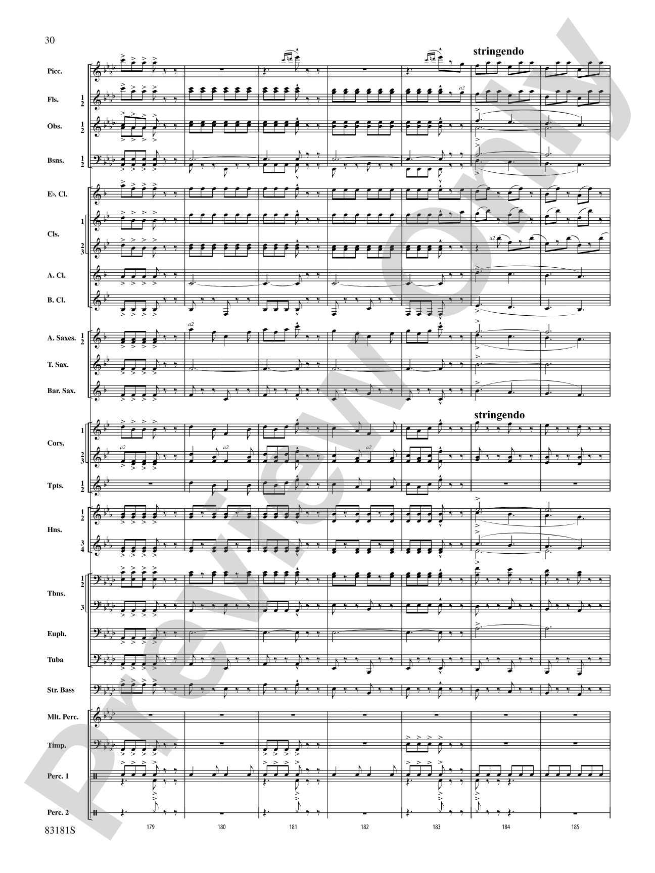 The Irish Washerwoman (from the Irish Suite): Concert Band Conductor Score & Parts
