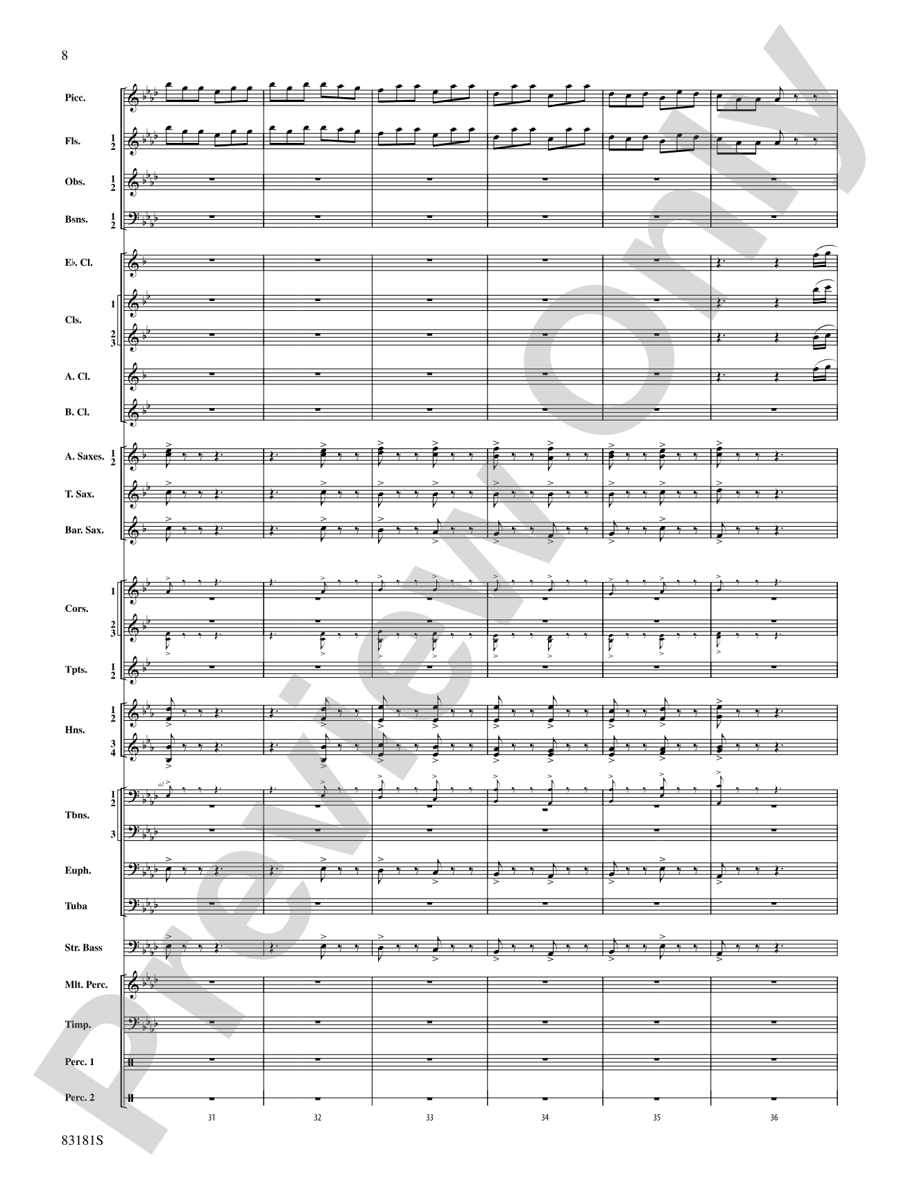 The Irish Washerwoman (from the Irish Suite): Concert Band Conductor Score & Parts