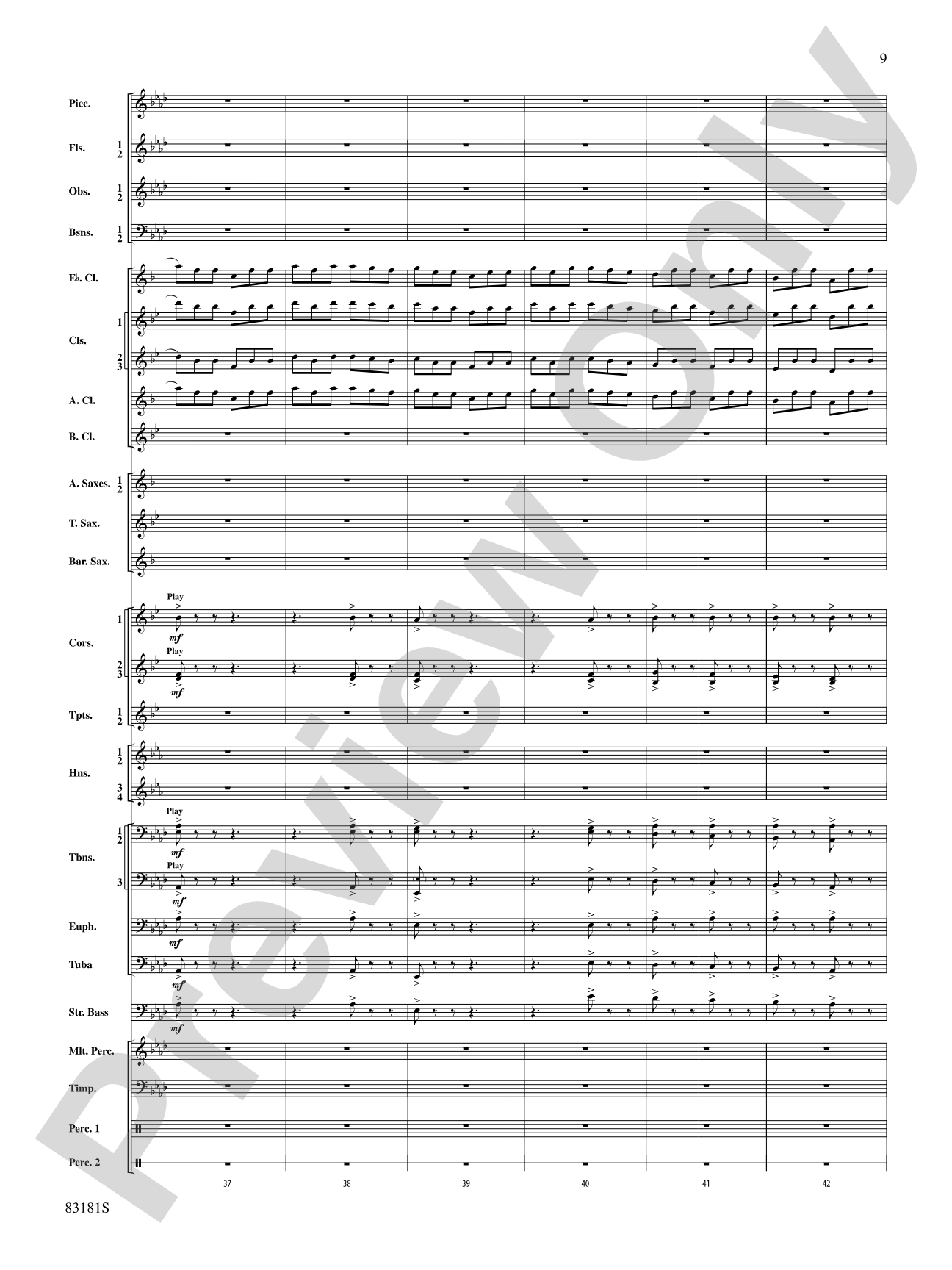 The Irish Washerwoman (from the Irish Suite): Concert Band Conductor Score & Parts