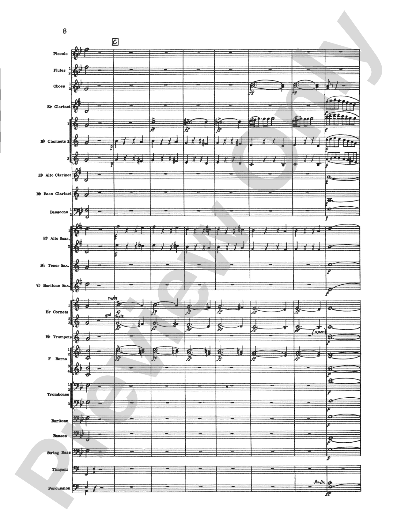 The Marriage of Figaro Overture: Concert Band Conductor Score & Parts