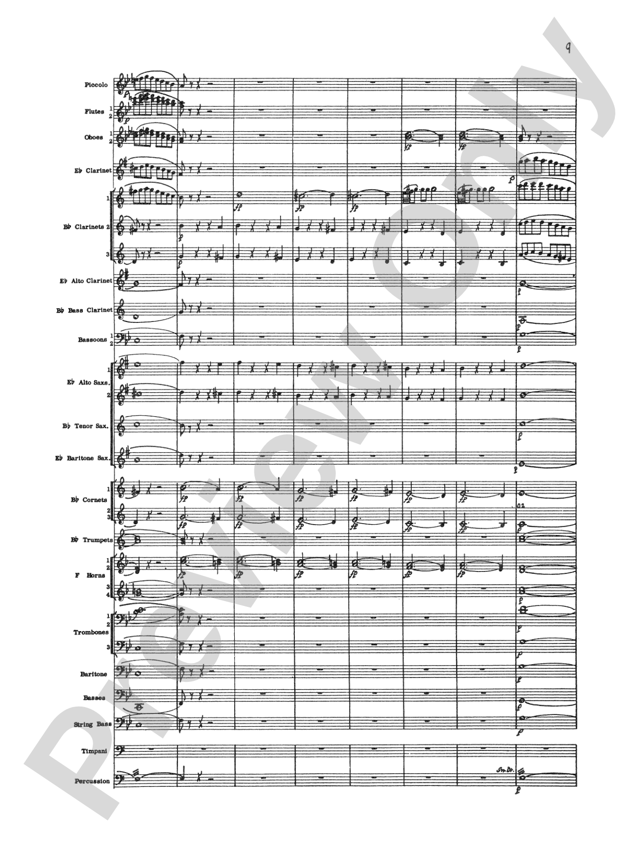 The Marriage of Figaro Overture: Concert Band Conductor Score & Parts