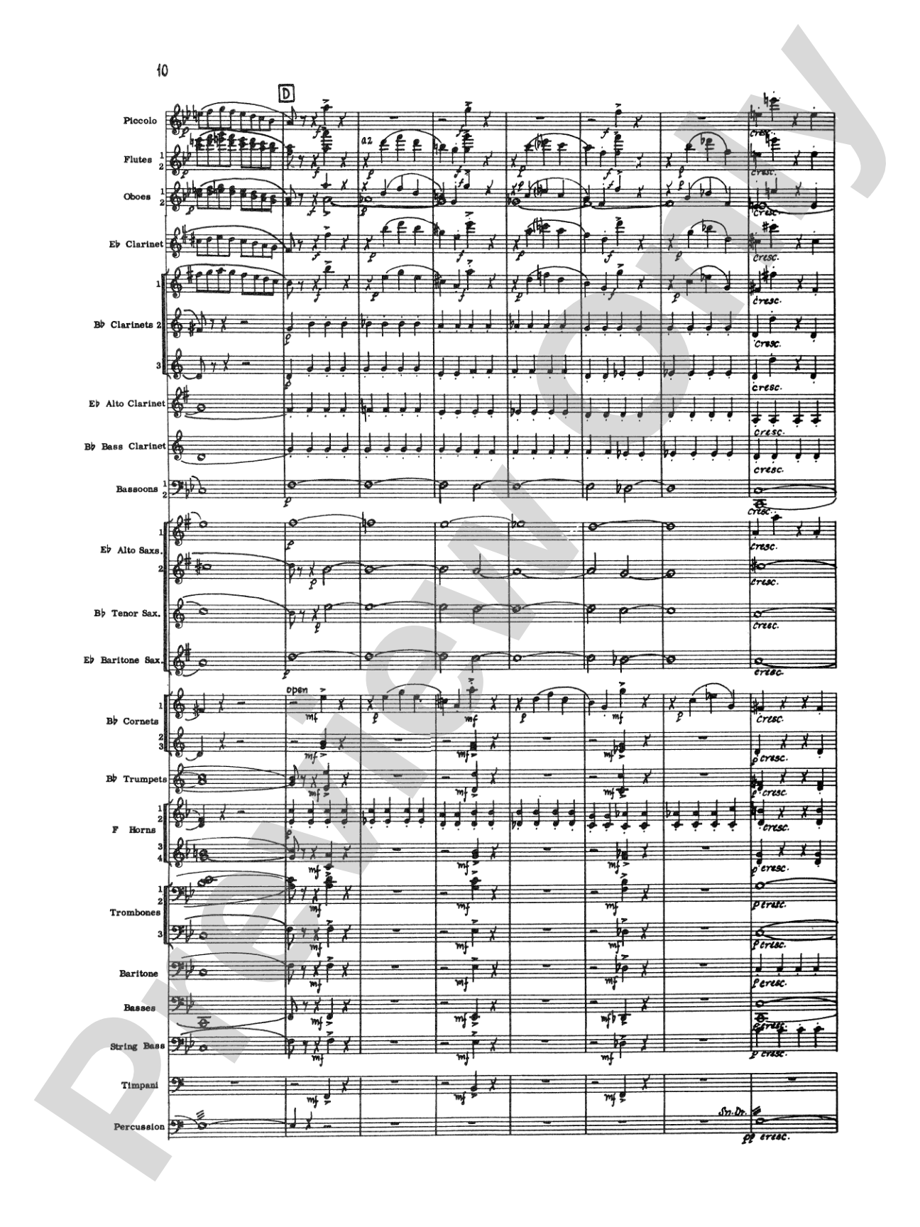 The Marriage of Figaro Overture: Concert Band Conductor Score & Parts