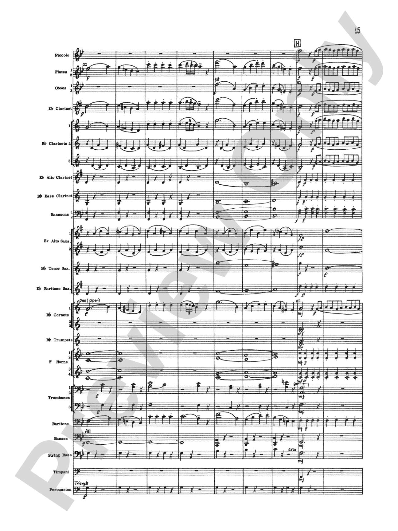 The Marriage of Figaro Overture: Concert Band Conductor Score & Parts