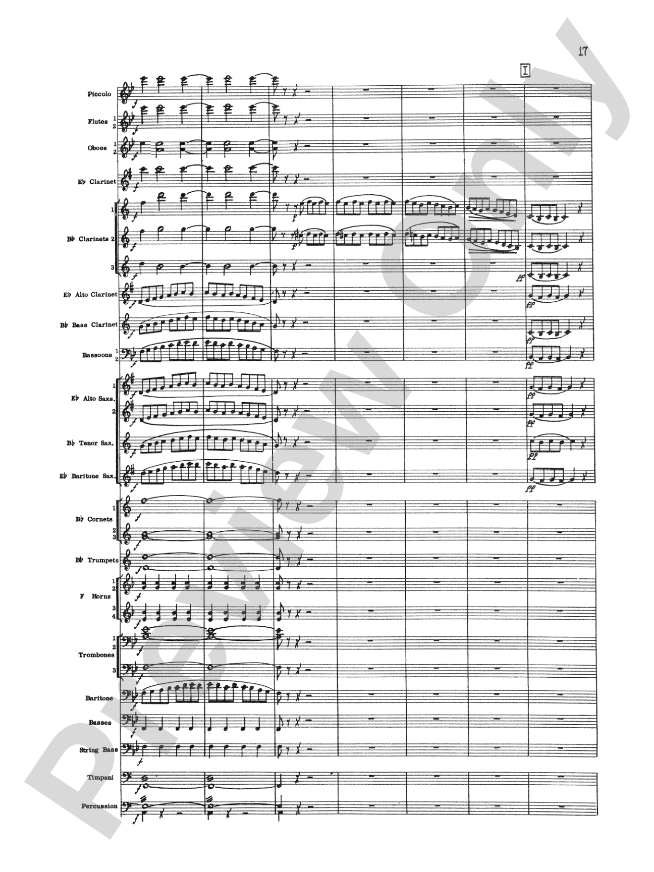 The Marriage of Figaro Overture: Concert Band Conductor Score & Parts