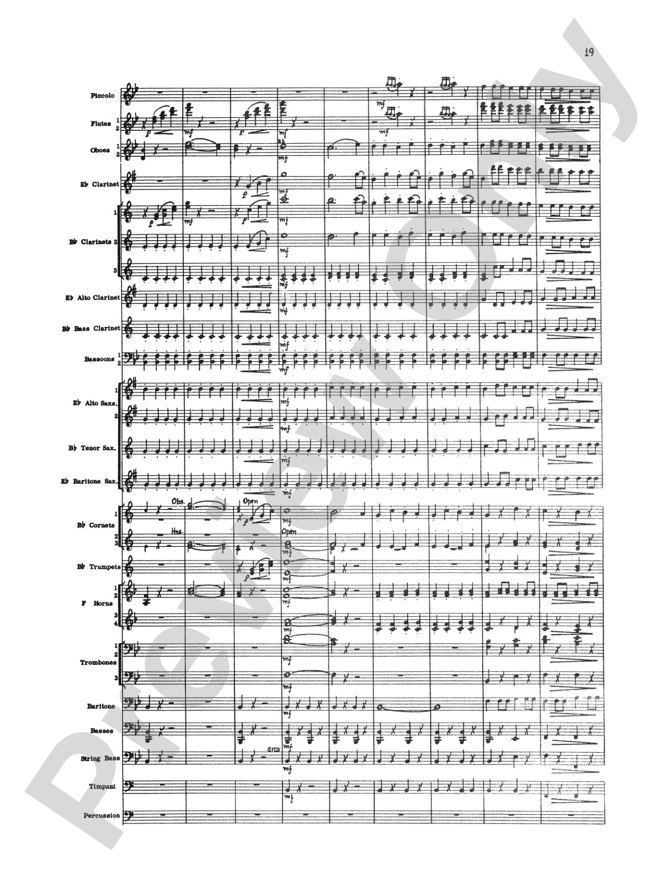 The Marriage of Figaro Overture: Concert Band Conductor Score & Parts