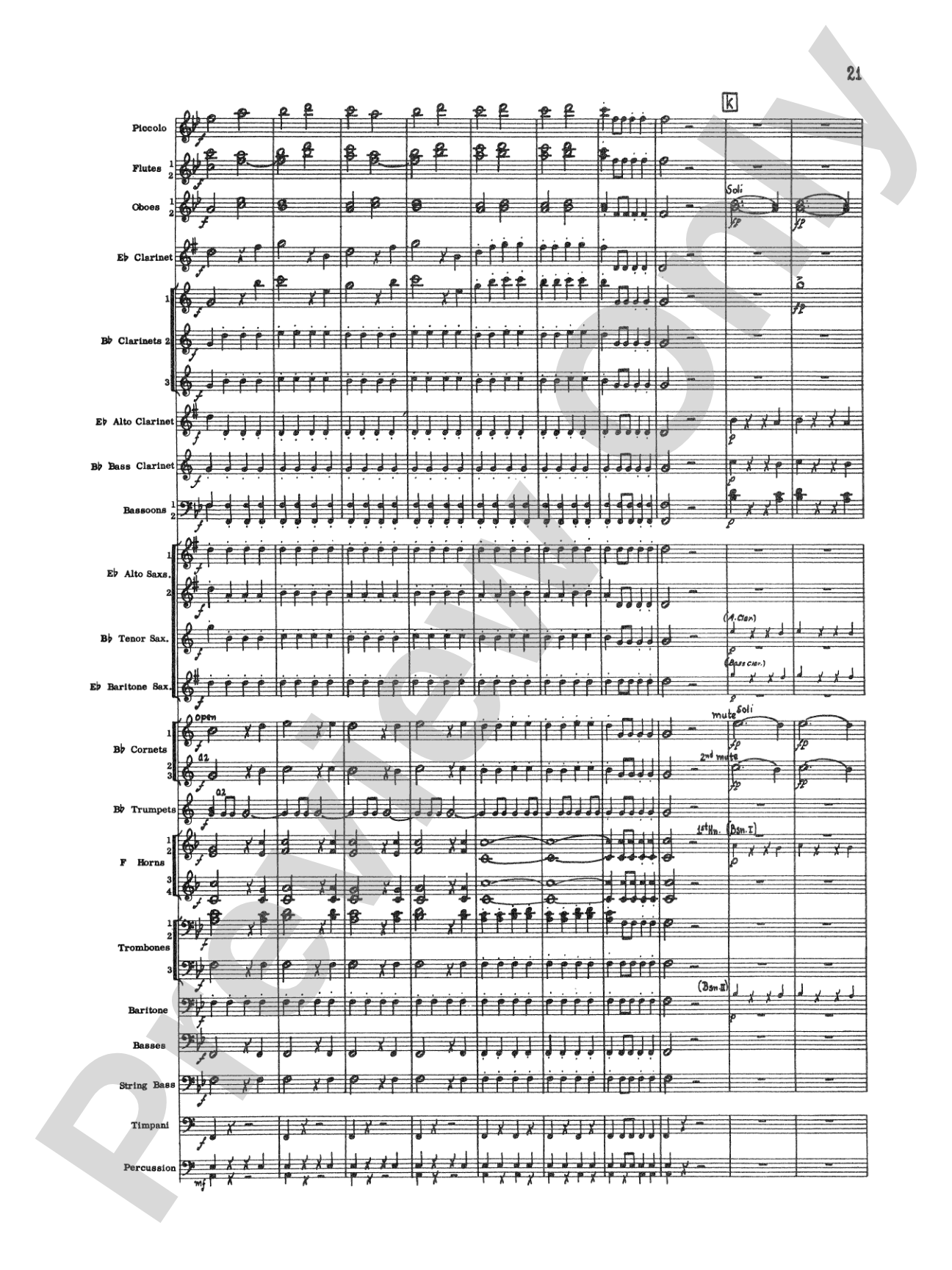 The Marriage of Figaro Overture: Concert Band Conductor Score & Parts