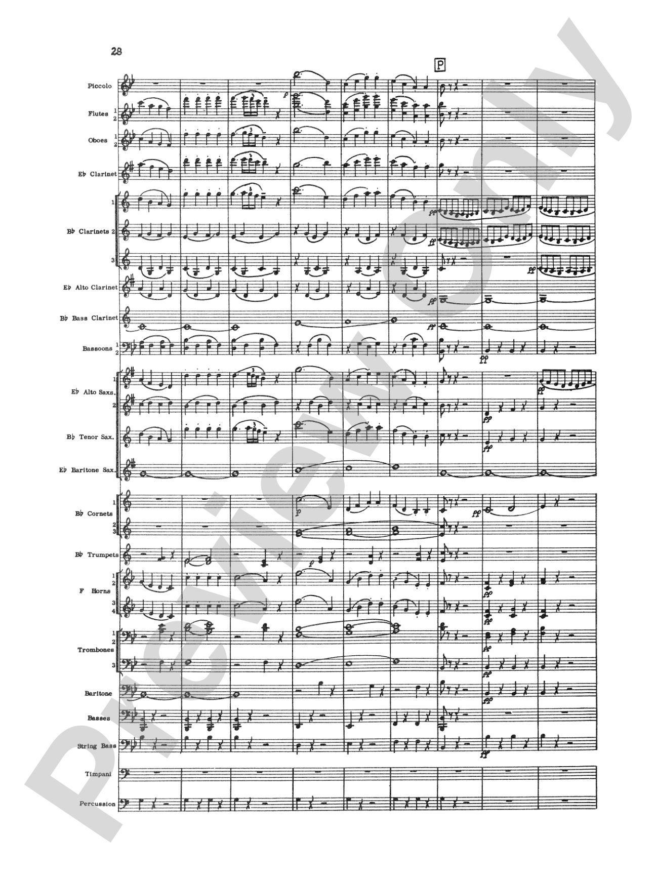 The Marriage of Figaro Overture: Concert Band Conductor Score & Parts