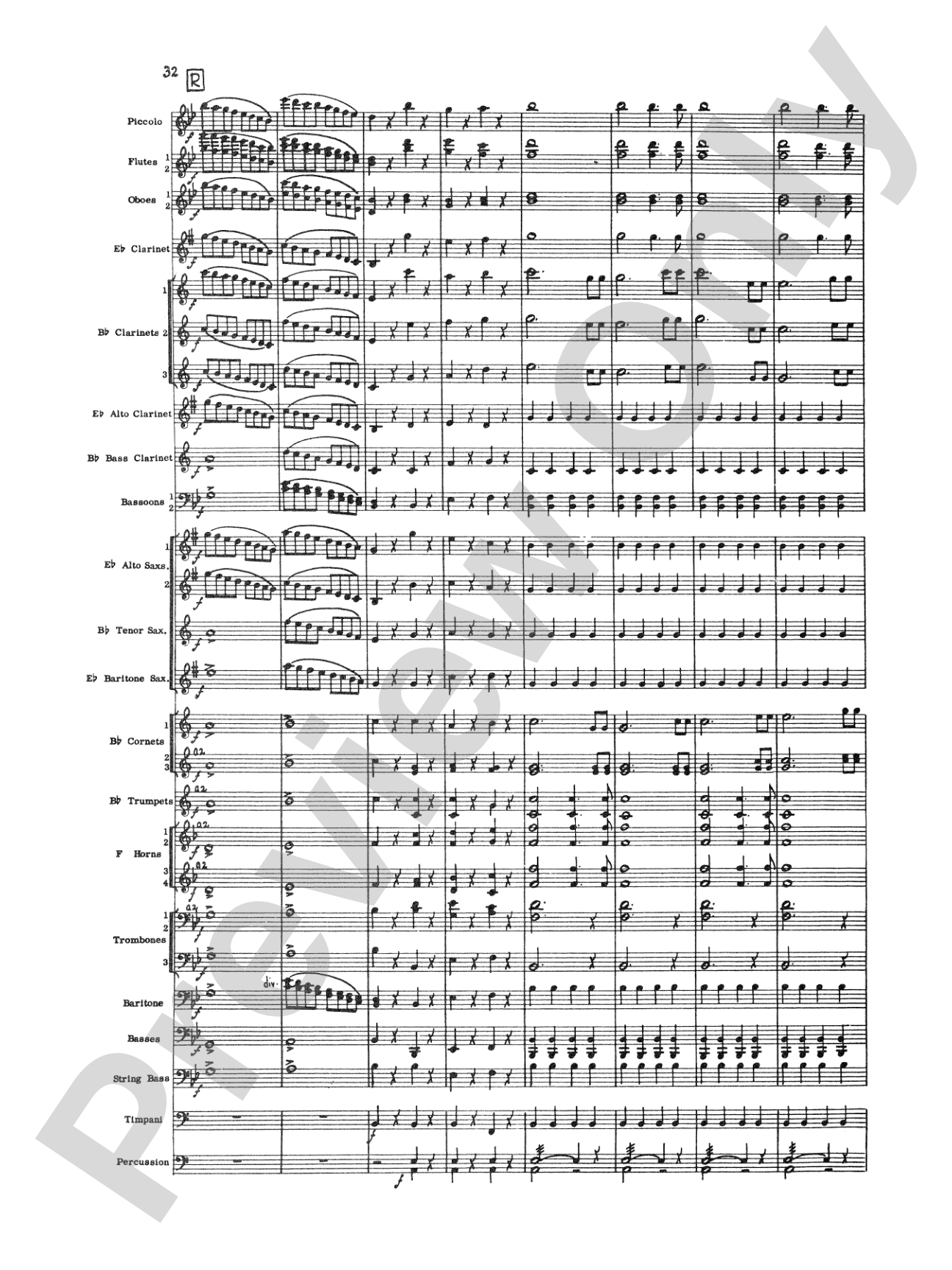 The Marriage of Figaro Overture: Concert Band Conductor Score & Parts