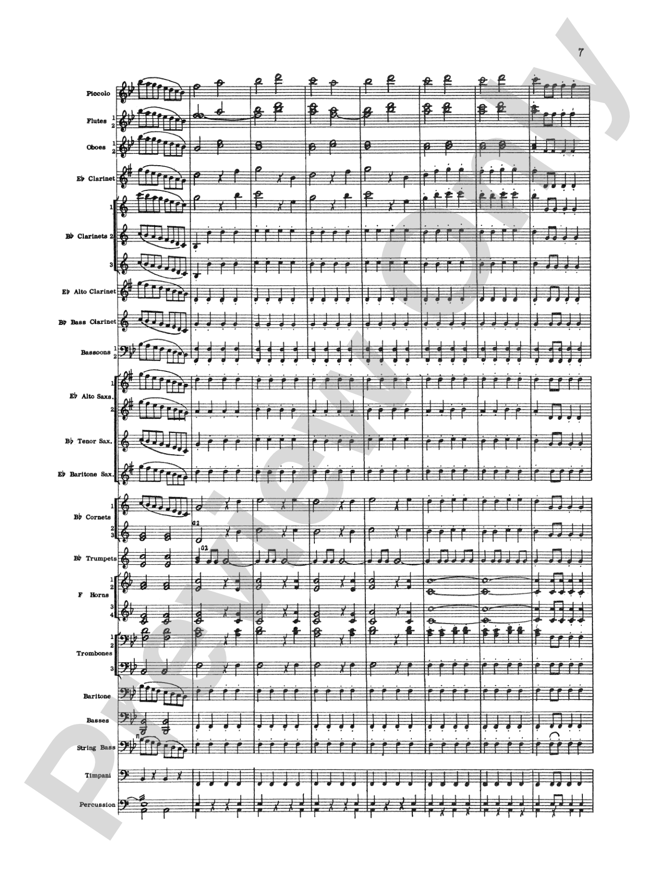 The Marriage of Figaro Overture: Concert Band Conductor Score & Parts