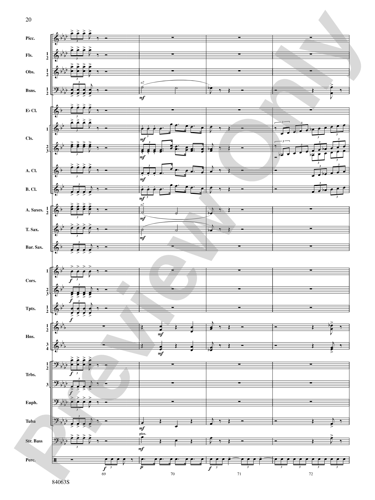 Sandpaper Ballet: Concert Band Conductor Score & Parts