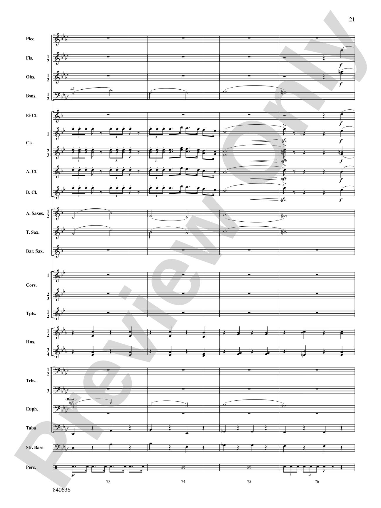 Sandpaper Ballet: Concert Band Conductor Score & Parts