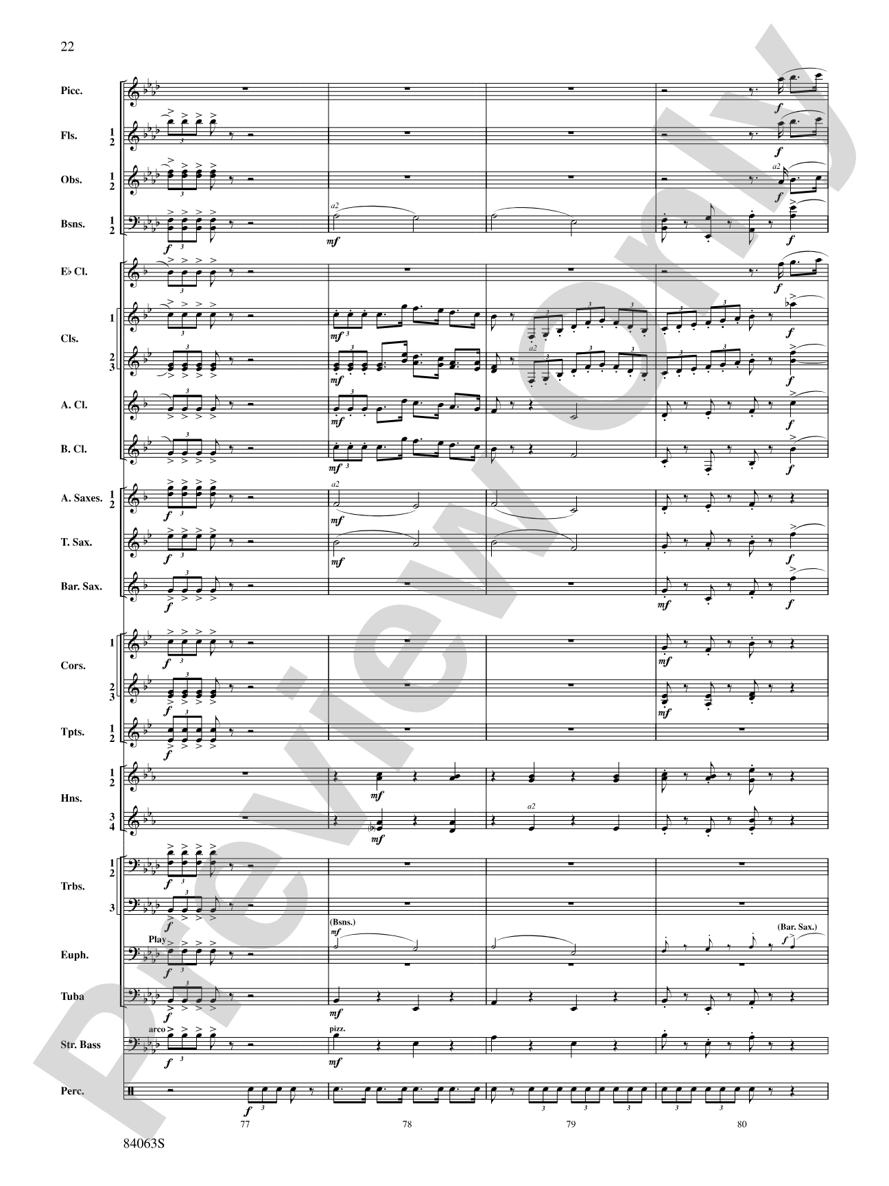 Sandpaper Ballet: Concert Band Conductor Score & Parts