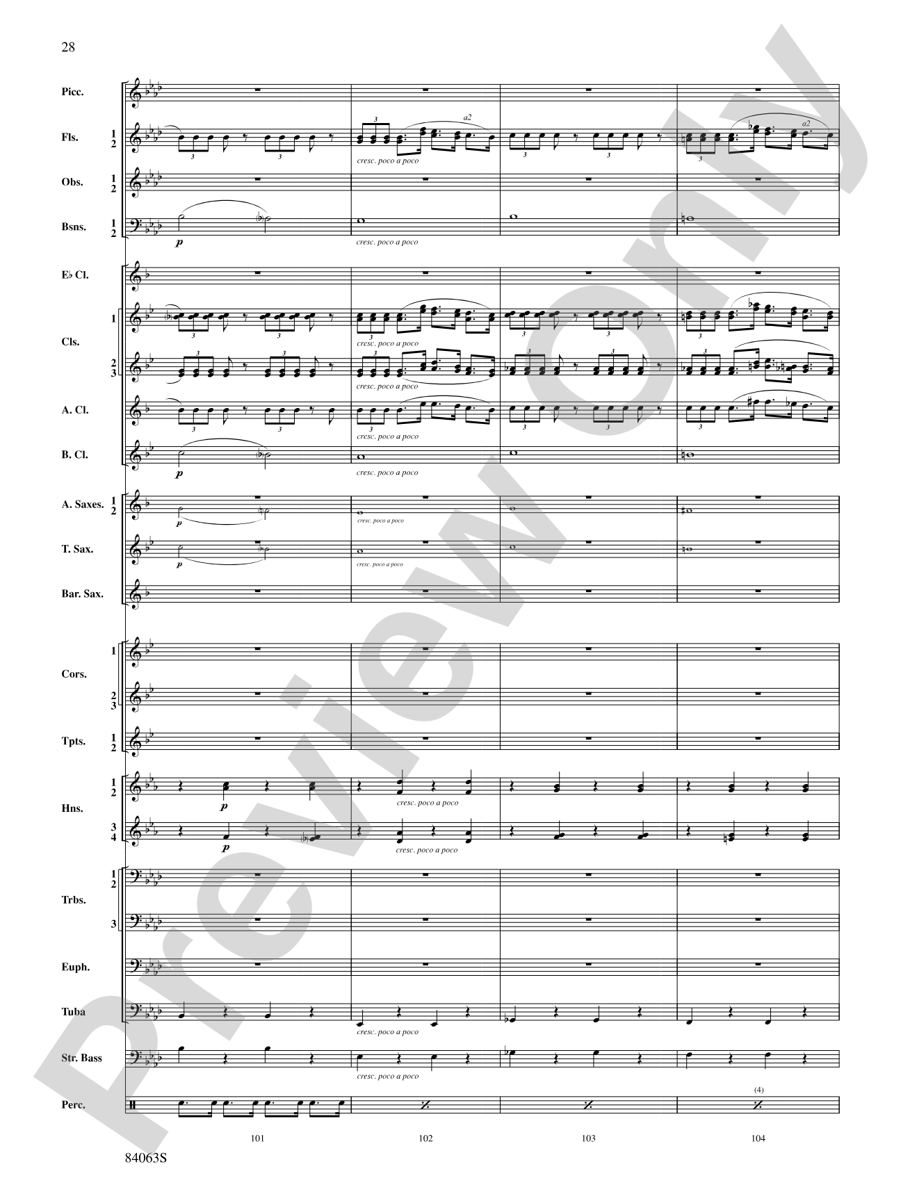 Sandpaper Ballet: Concert Band Conductor Score & Parts
