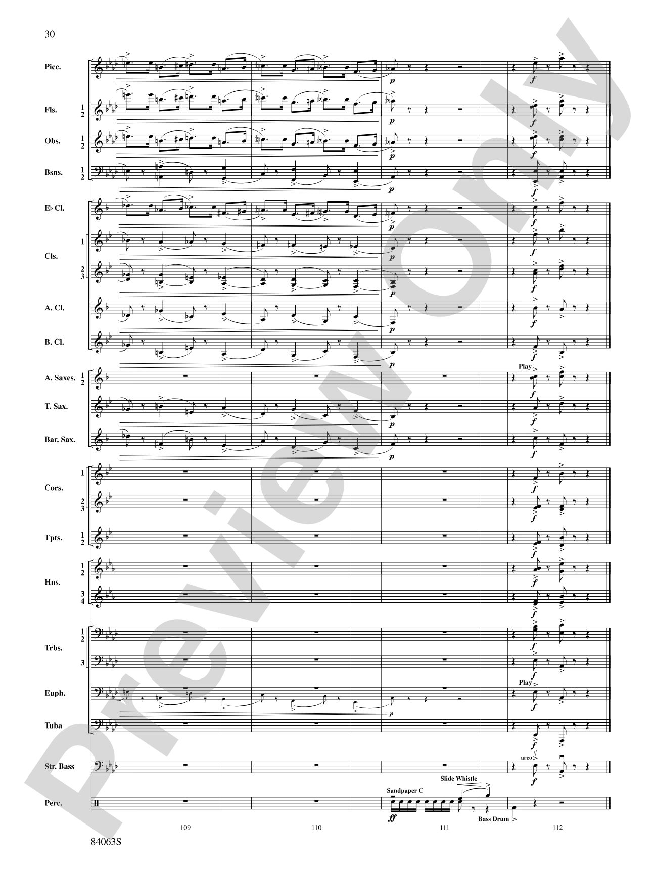 Sandpaper Ballet: Concert Band Conductor Score & Parts