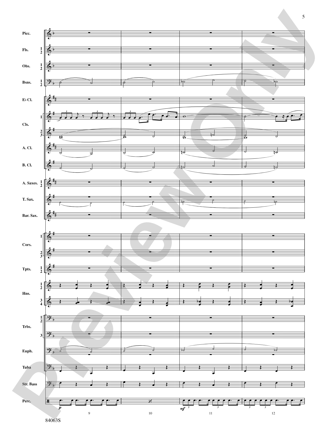 Sandpaper Ballet: Concert Band Conductor Score & Parts