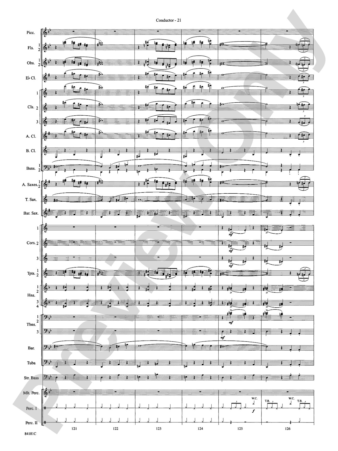 Sleigh Ride: Concert Band Conductor Score & Parts