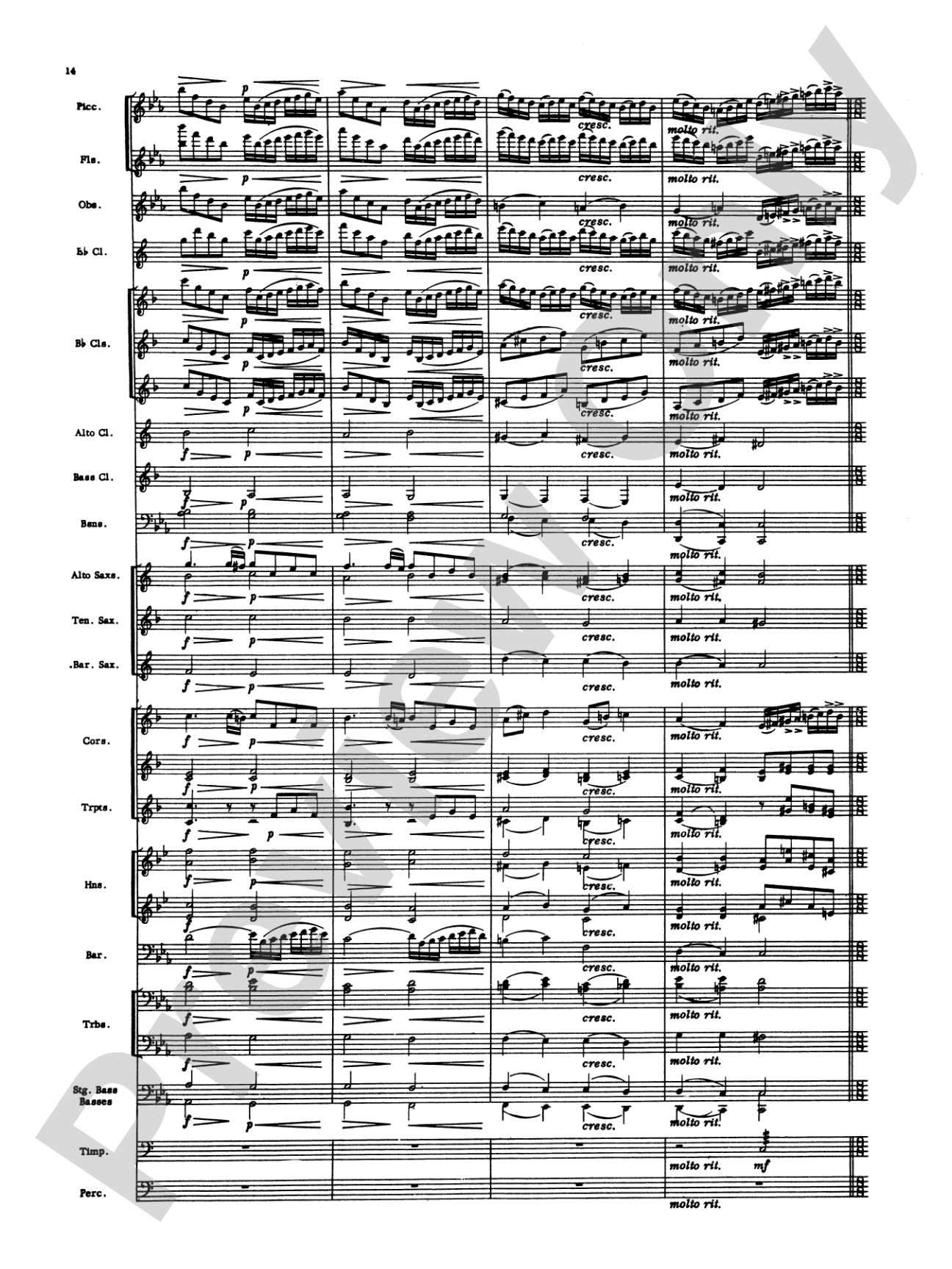 Toccata: Concert Band Conductor Score & Parts