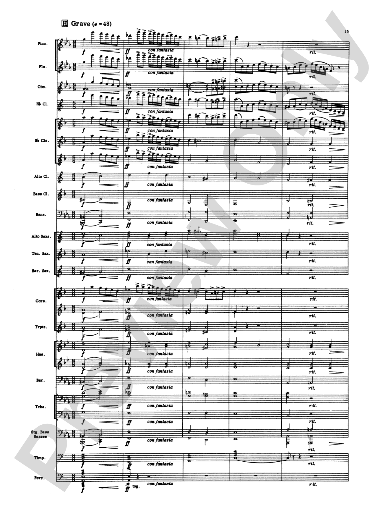 Toccata: Concert Band Conductor Score & Parts