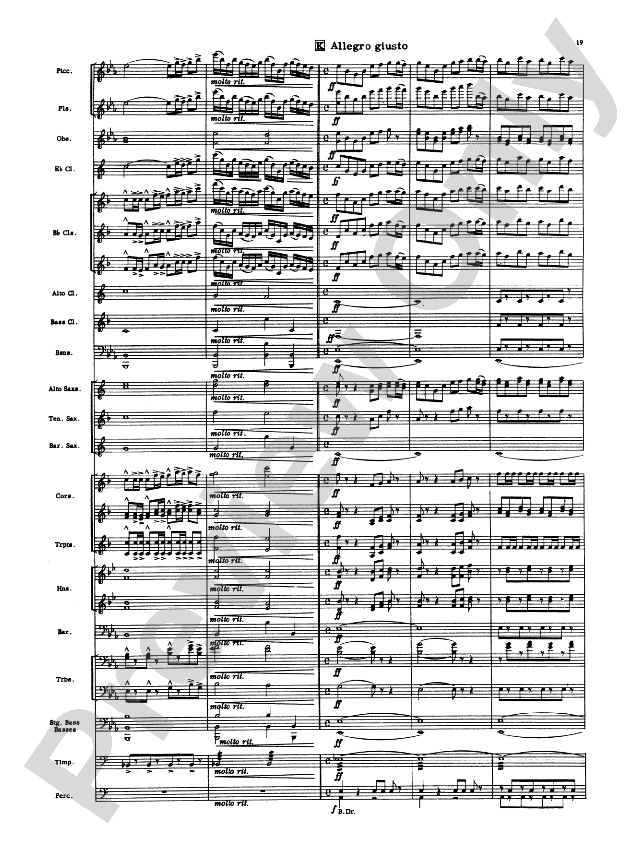 Toccata: Concert Band Conductor Score & Parts