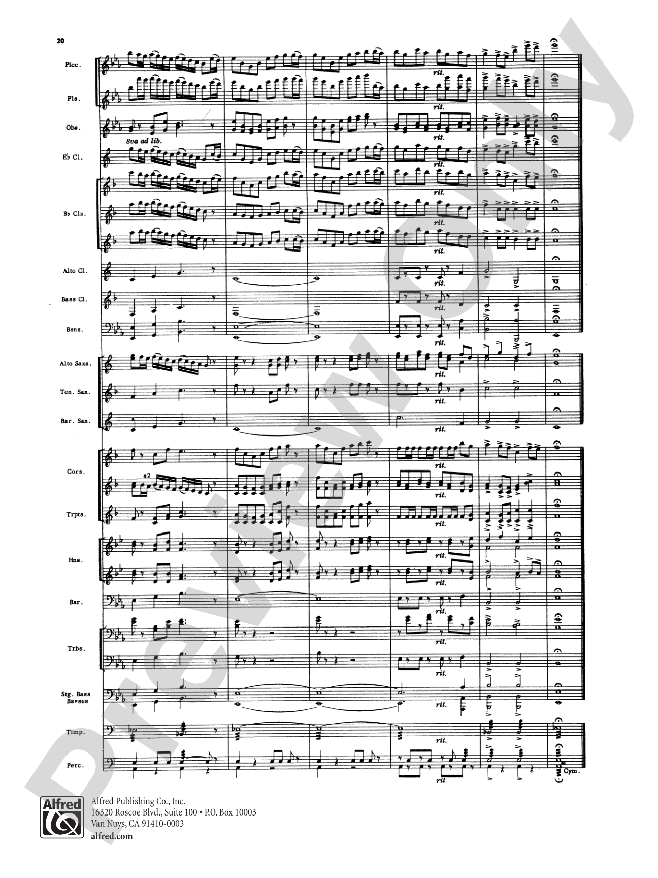 Toccata: Concert Band Conductor Score & Parts