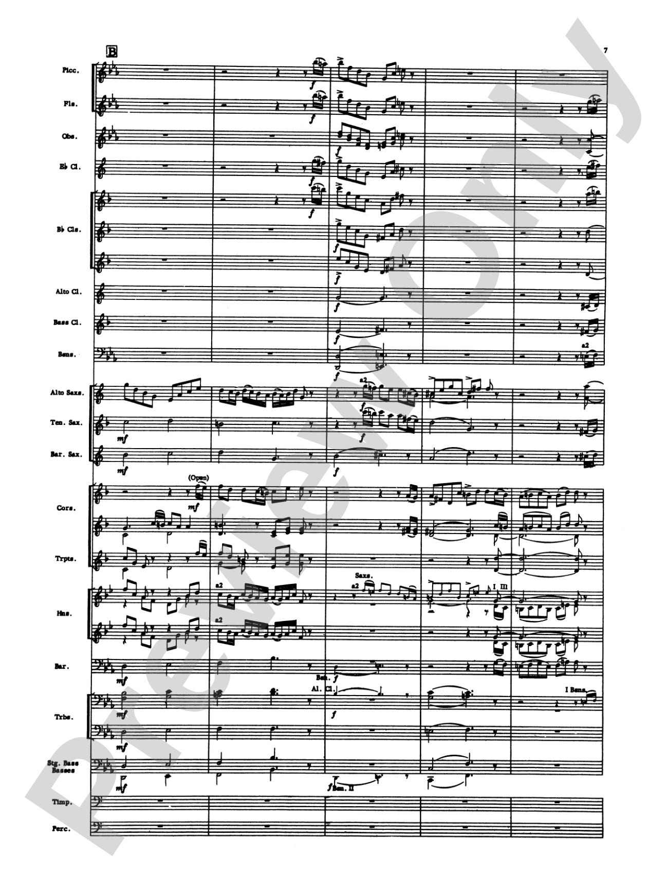 Toccata: Concert Band Conductor Score & Parts