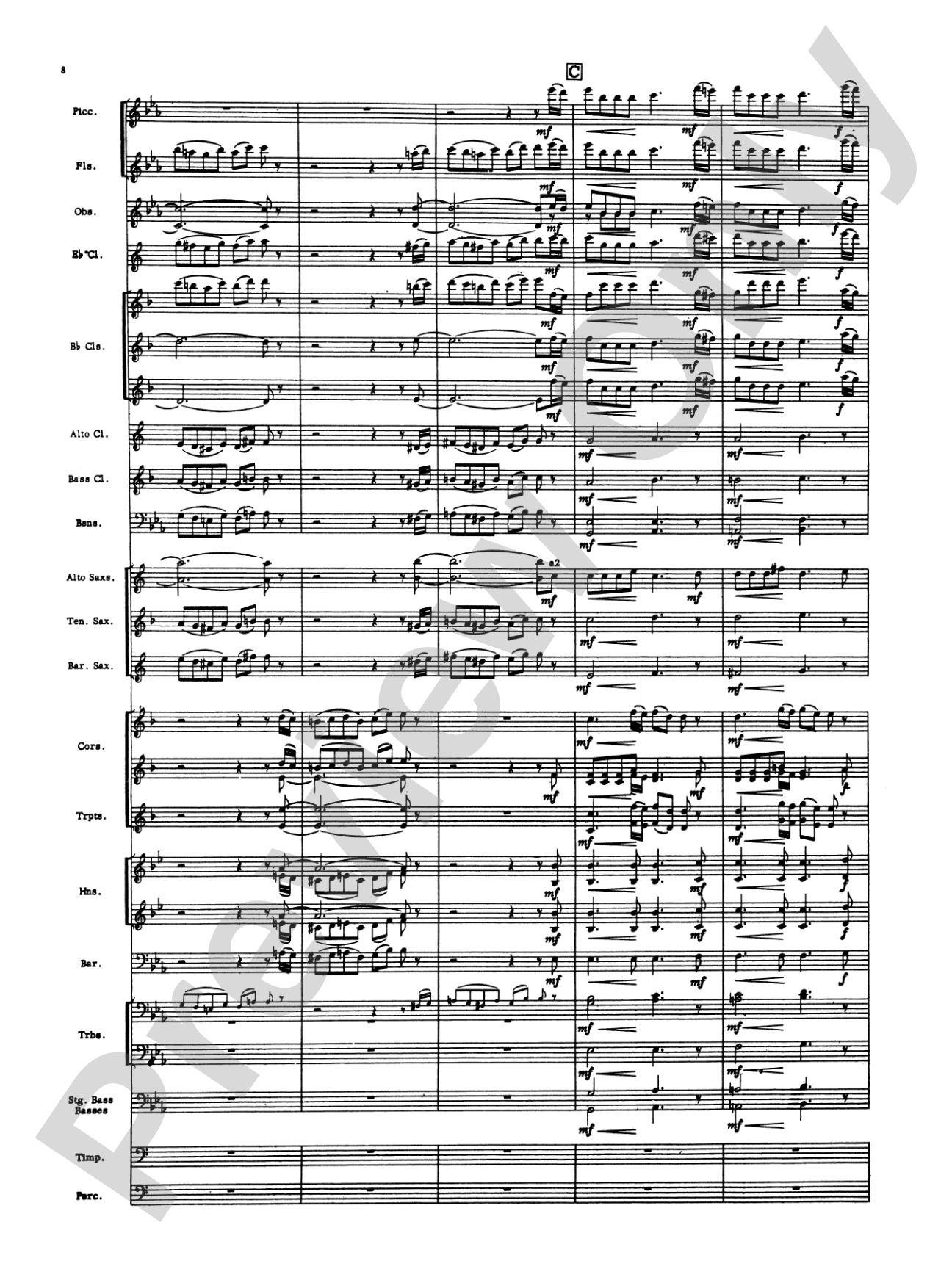 Toccata: Concert Band Conductor Score & Parts