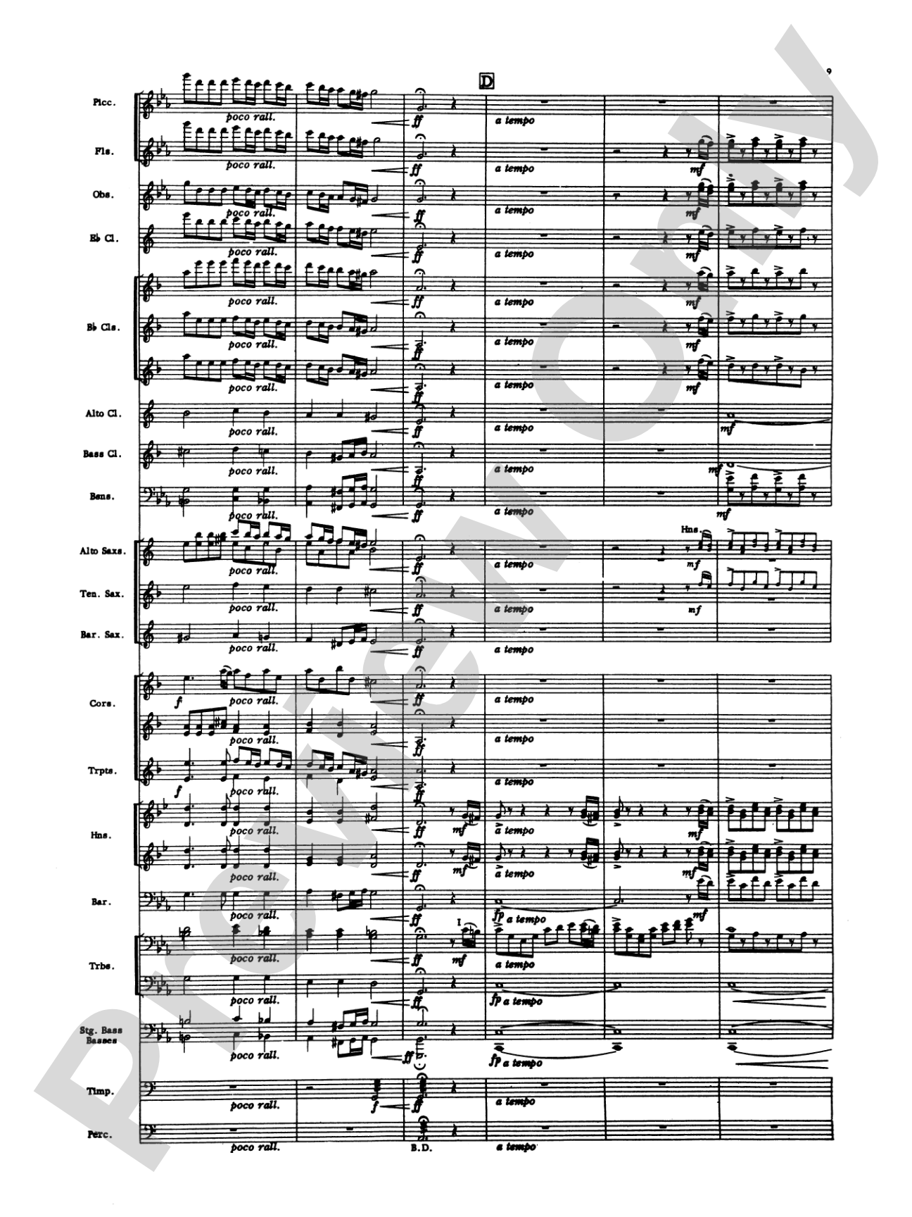 Toccata: Concert Band Conductor Score & Parts
