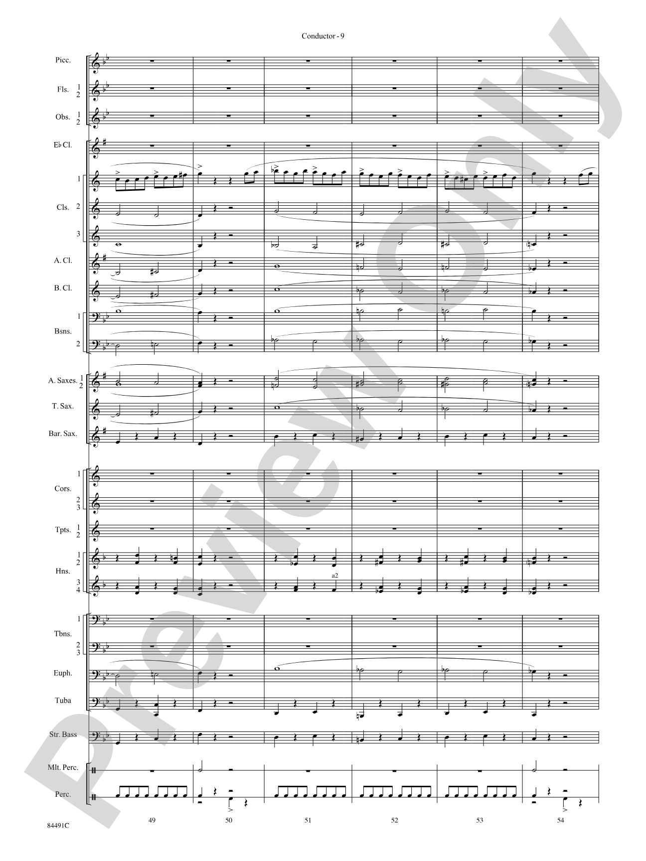 The Typewriter: Concert Band Conductor Score & Parts