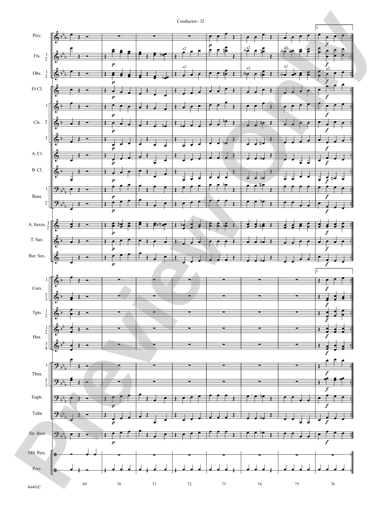 The Typewriter: Concert Band Conductor Score & Parts