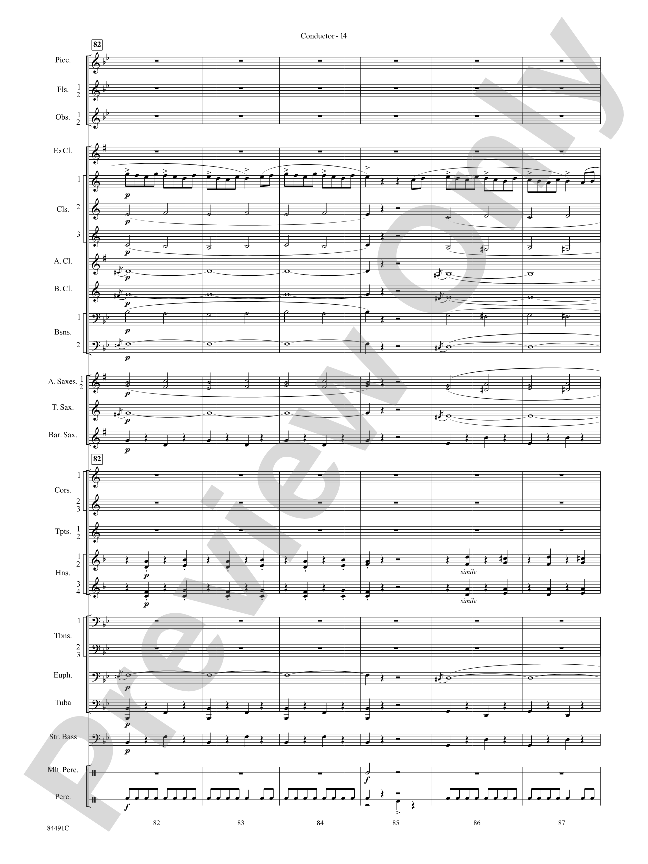 The Typewriter: Concert Band Conductor Score & Parts
