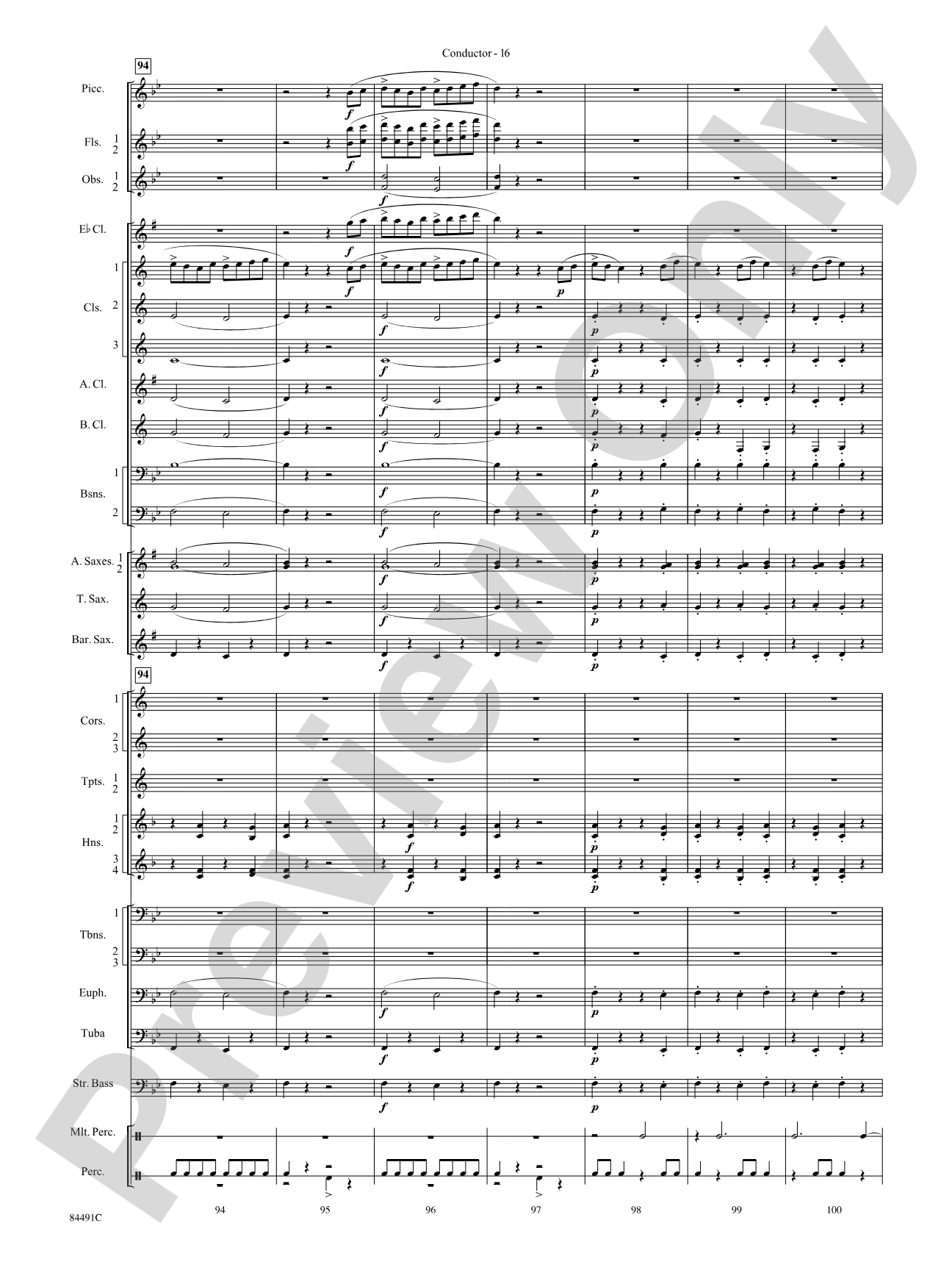 The Typewriter: Concert Band Conductor Score & Parts