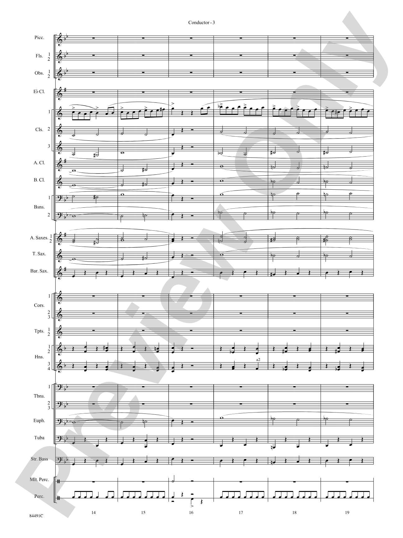 The Typewriter: Concert Band Conductor Score & Parts