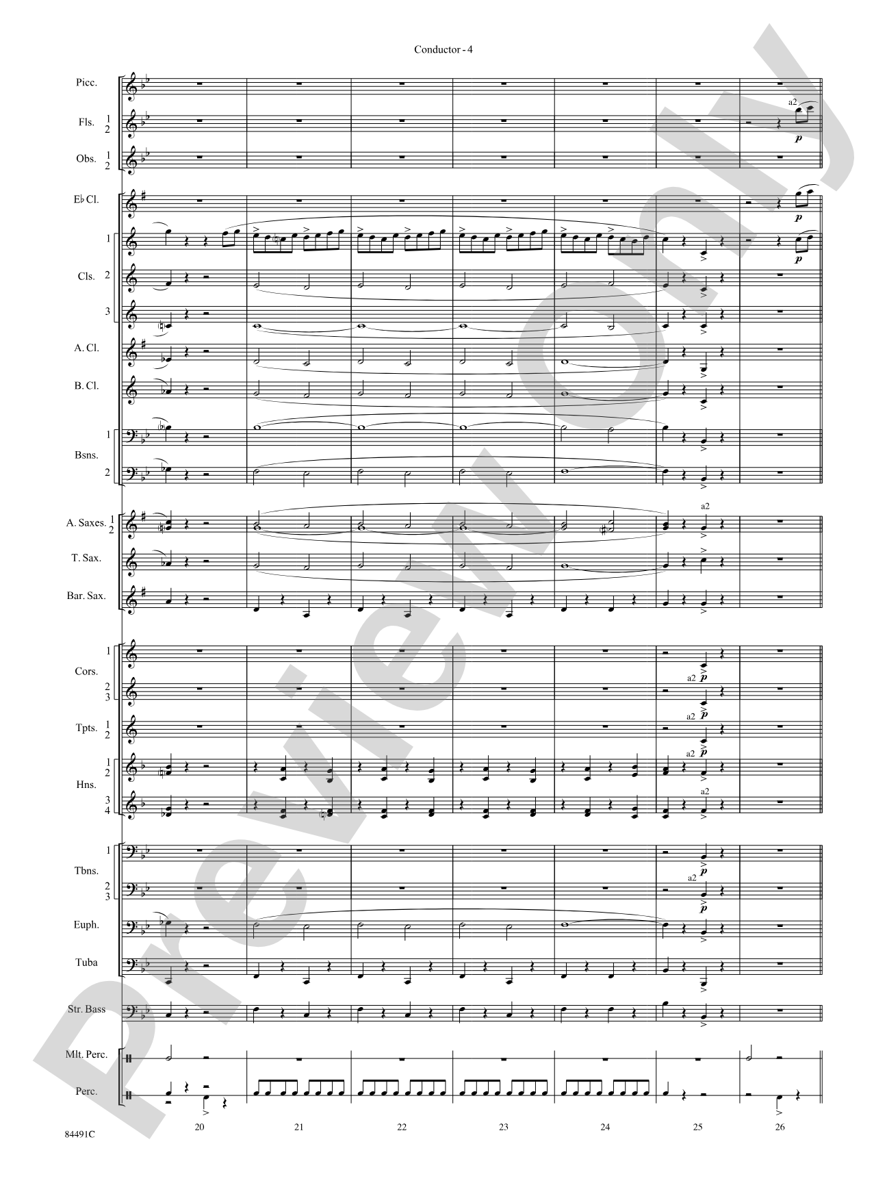 The Typewriter: Concert Band Conductor Score & Parts