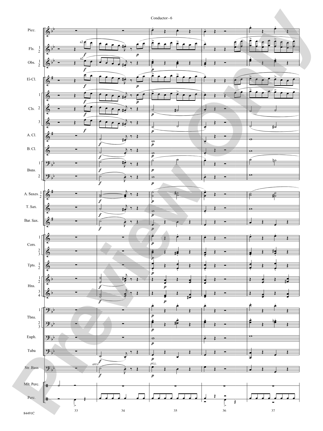 The Typewriter: Concert Band Conductor Score & Parts