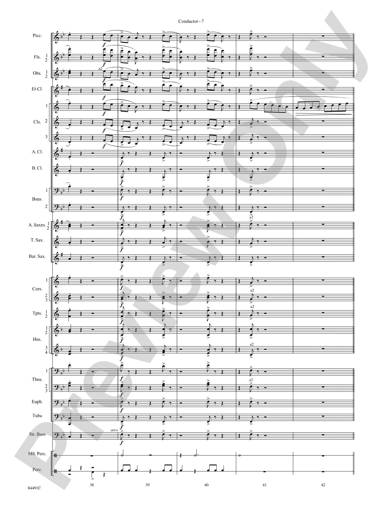 The Typewriter: Concert Band Conductor Score & Parts