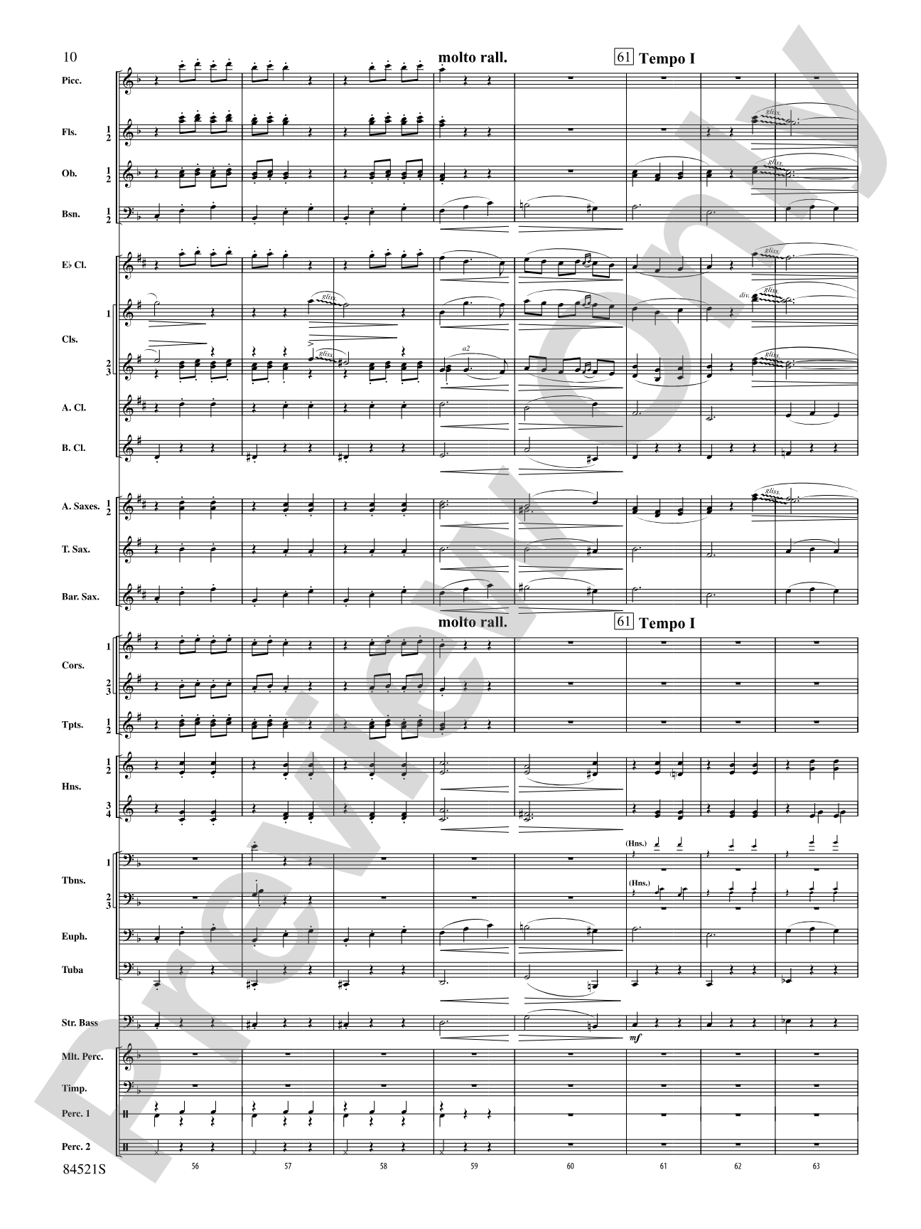 The Waltzing Cat: Concert Band Conductor Score & Parts