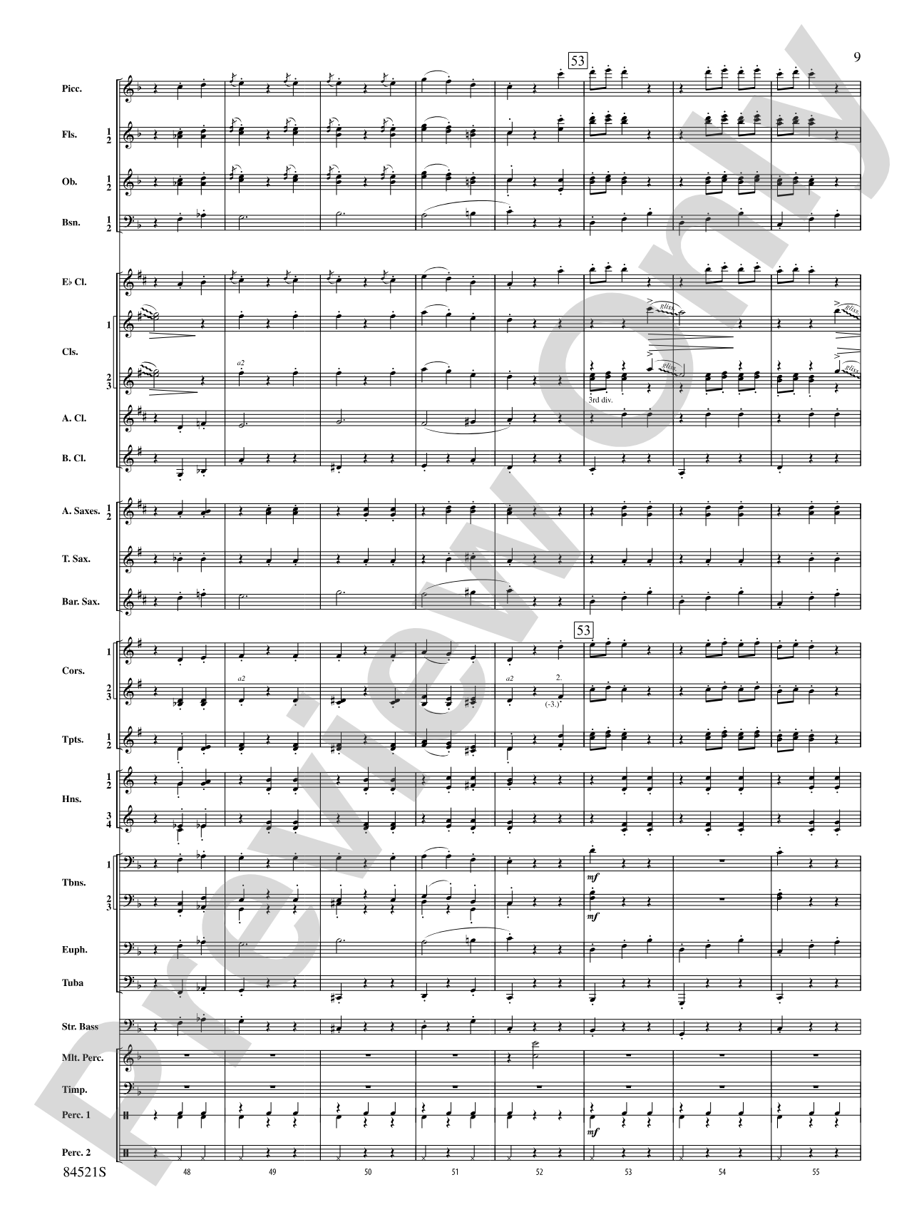 The Waltzing Cat: Concert Band Conductor Score & Parts