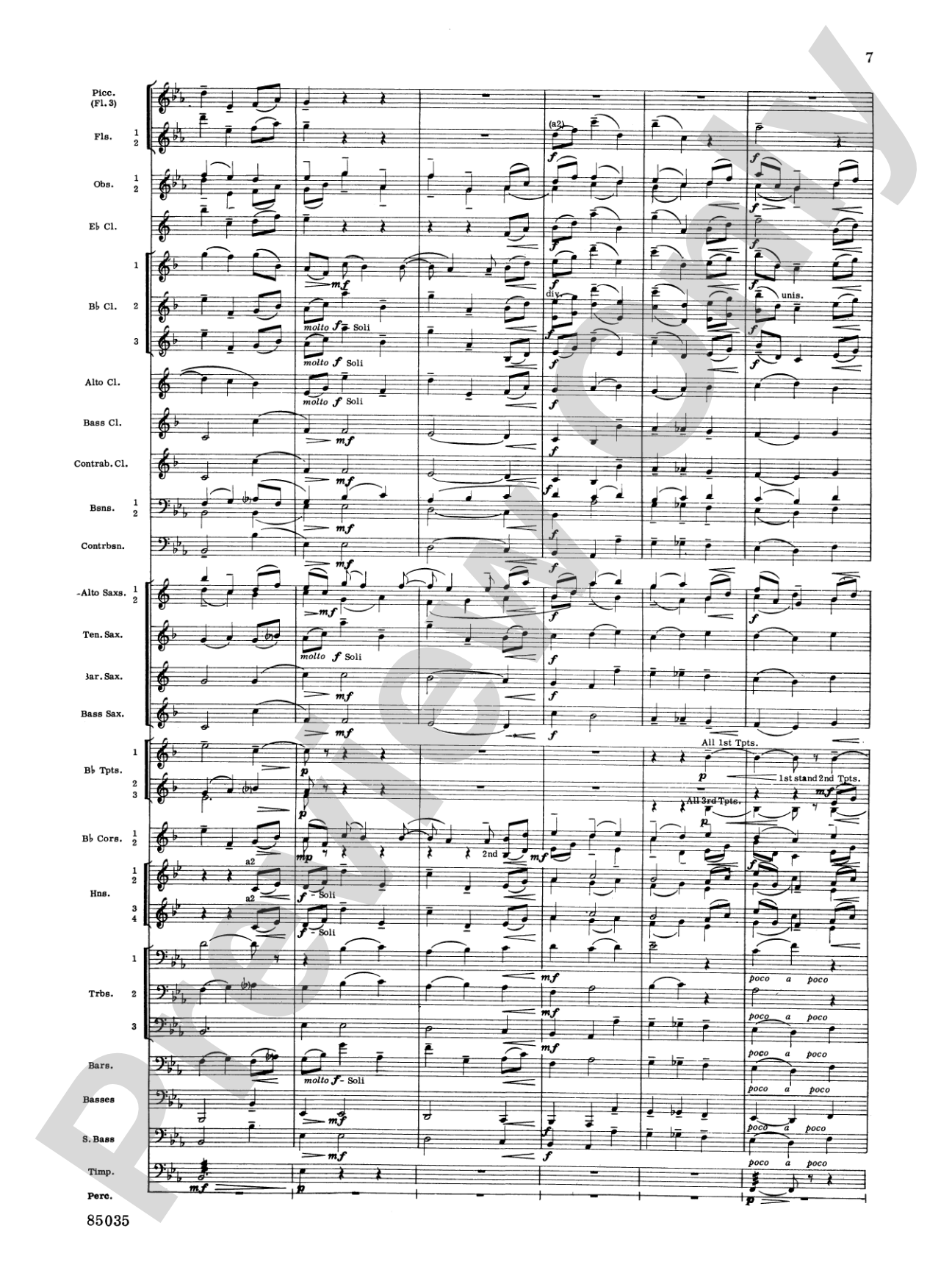 Nimrod (from Elgar's Variations): Concert Band Conductor Score & Parts