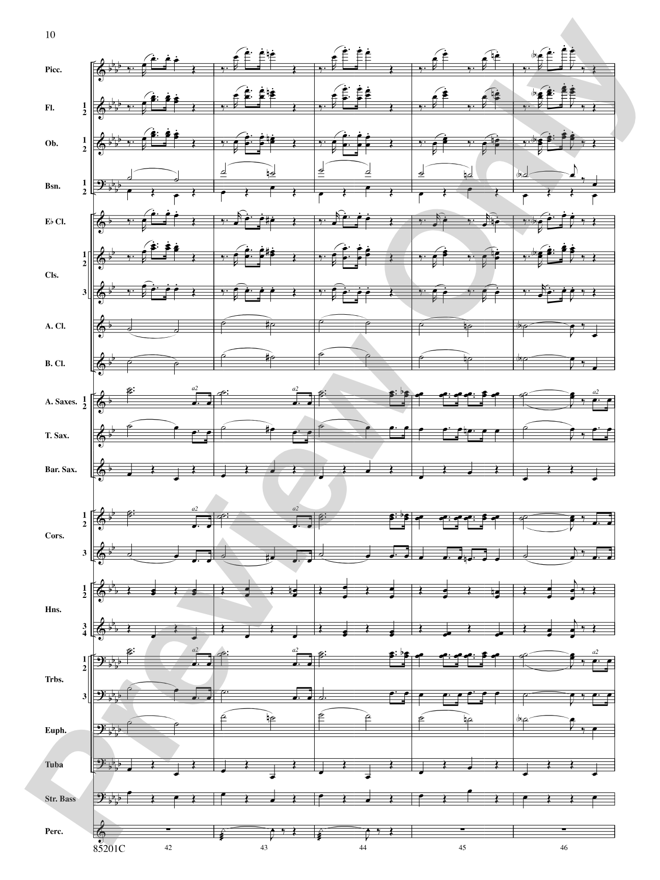 The Syncopated Clock: Concert Band Conductor Score & Parts