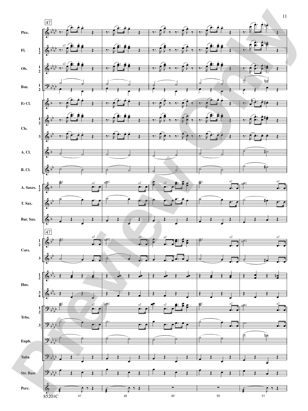 The Syncopated Clock: Concert Band Conductor Score & Parts