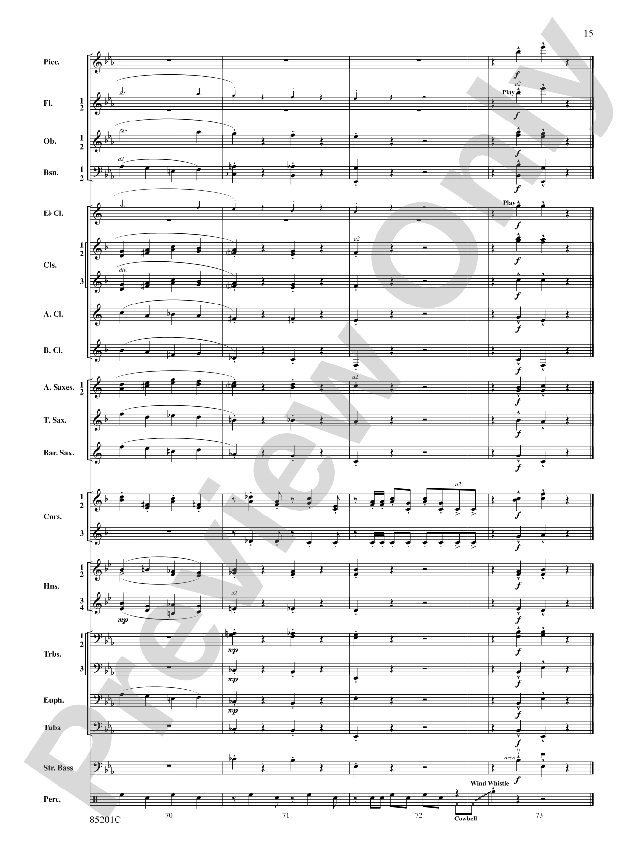 The Syncopated Clock: Concert Band Conductor Score & Parts