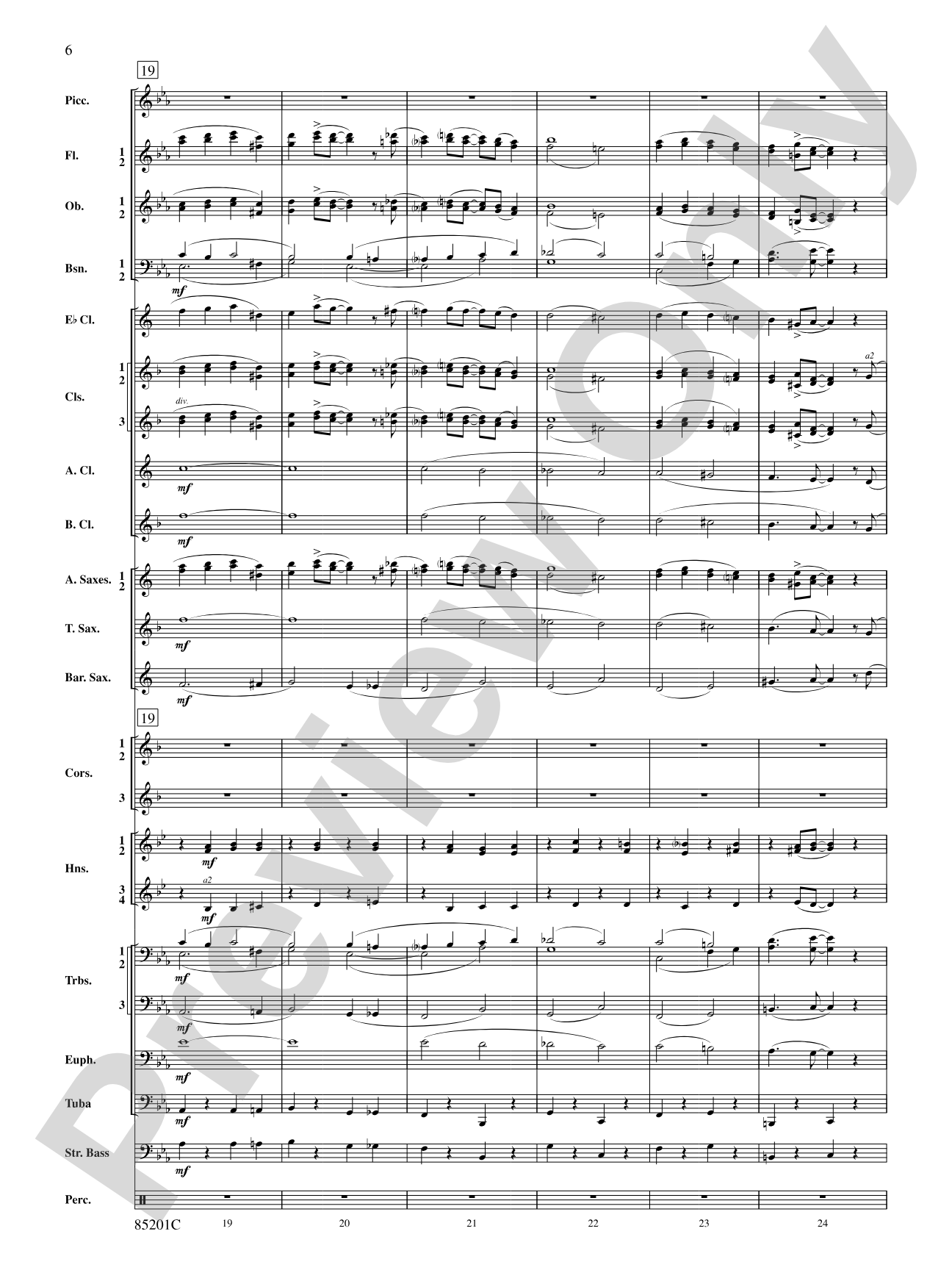 The Syncopated Clock: Concert Band Conductor Score & Parts