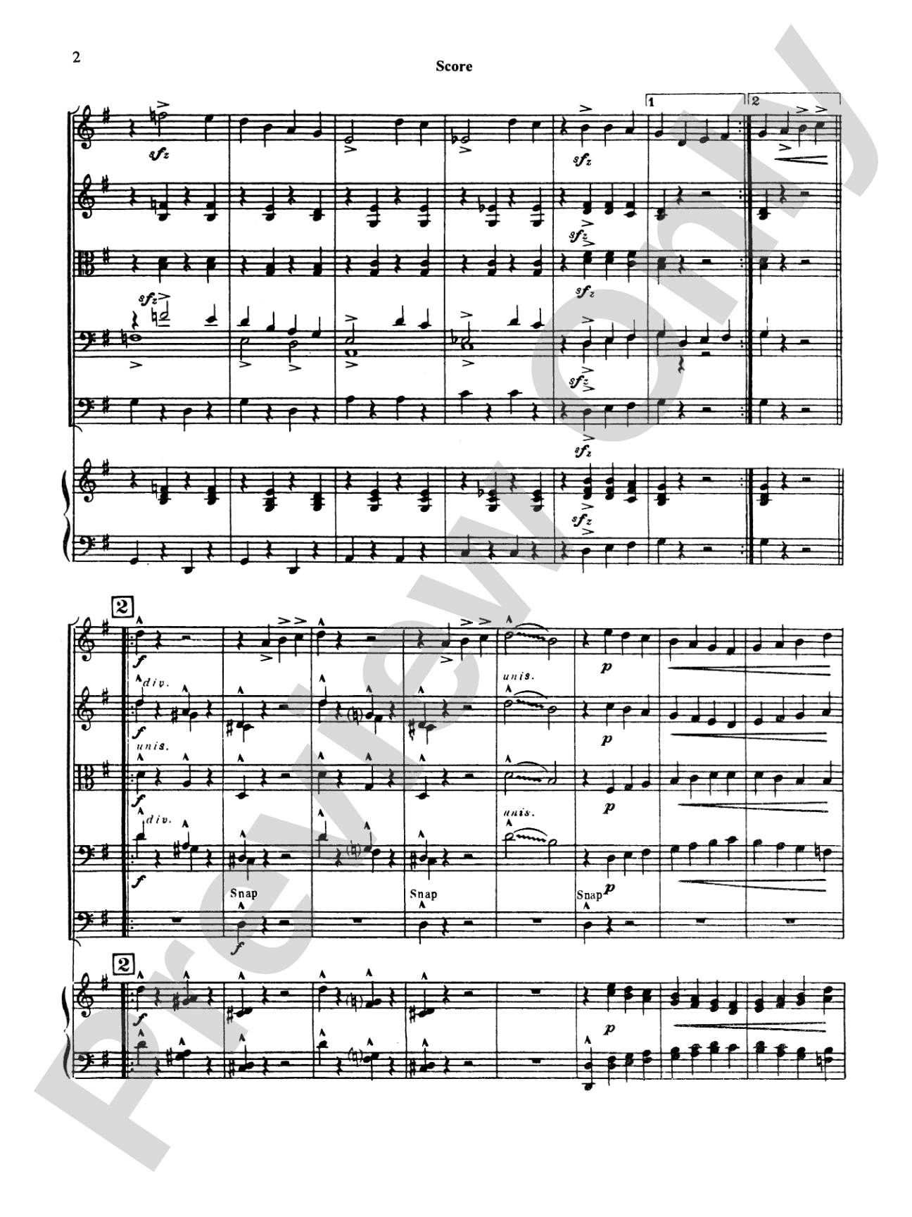 Plink, Plank, Plunk!: String Orchestra Conductor Score & Parts
