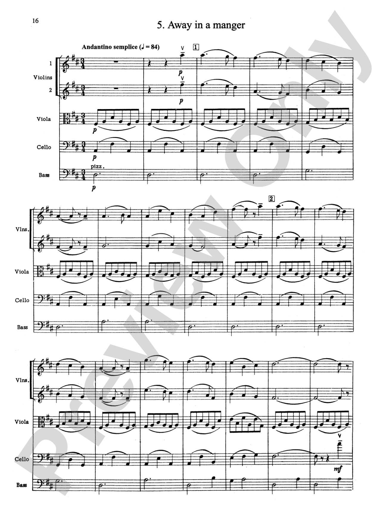 Suite of Carols: String Orchestra Conductor Score & Parts