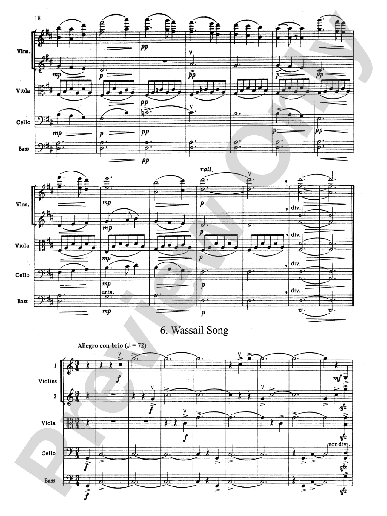 Suite of Carols: String Orchestra Conductor Score & Parts